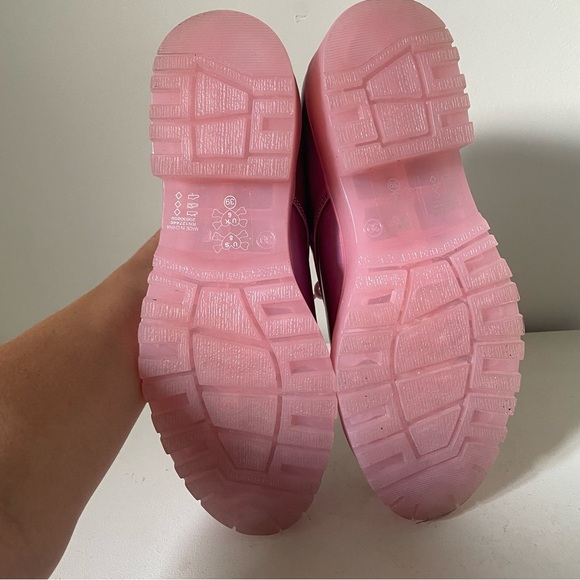 Iron Fist Iridescent Holographic Pink Platform Shoes - Picture 6 of 11